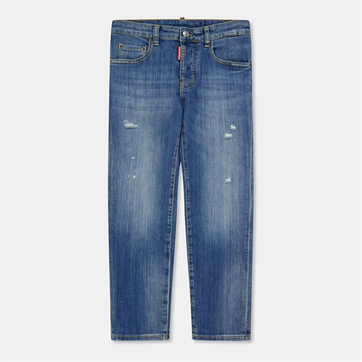 Dsquared2 Boys Blue Kids' Dsq Logo Jeans in Size 11 - 12 Years, Sports Direct