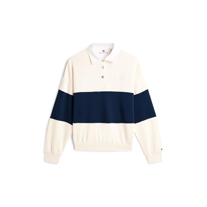 Tommy Hilfiger Women's  Rugby Polo Shirt in Size 12, Sports Direct