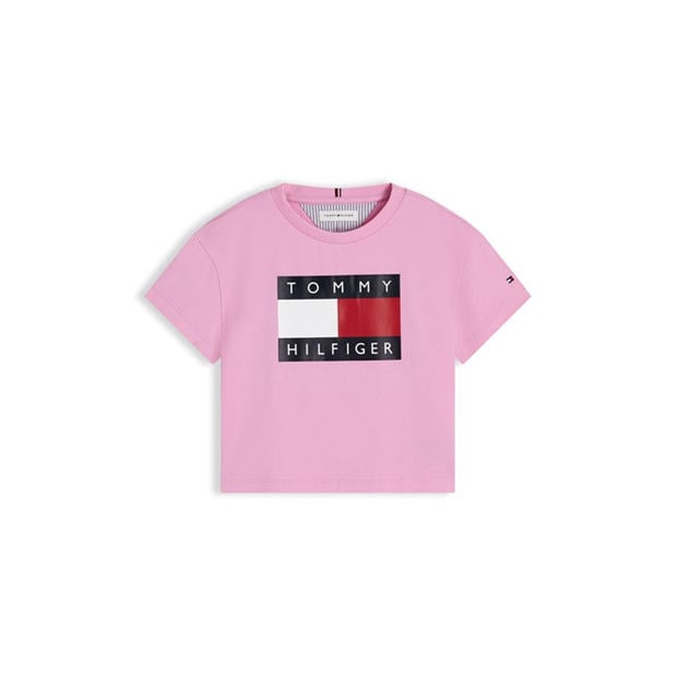 Pink Daisy TOU - Tommy Hilfiger - Kids' Crop Top