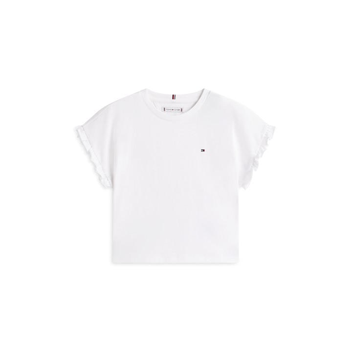 Tommy Hilfiger Girls White Tommy Essential Top Jn61