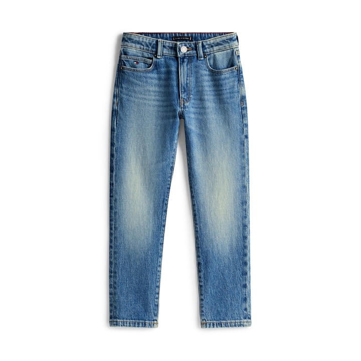 Tommy Hilfiger Boys Blue Kids' Durable Denim Straight Leg Jeans in Size 14 - 16 Years, Sports Direct
