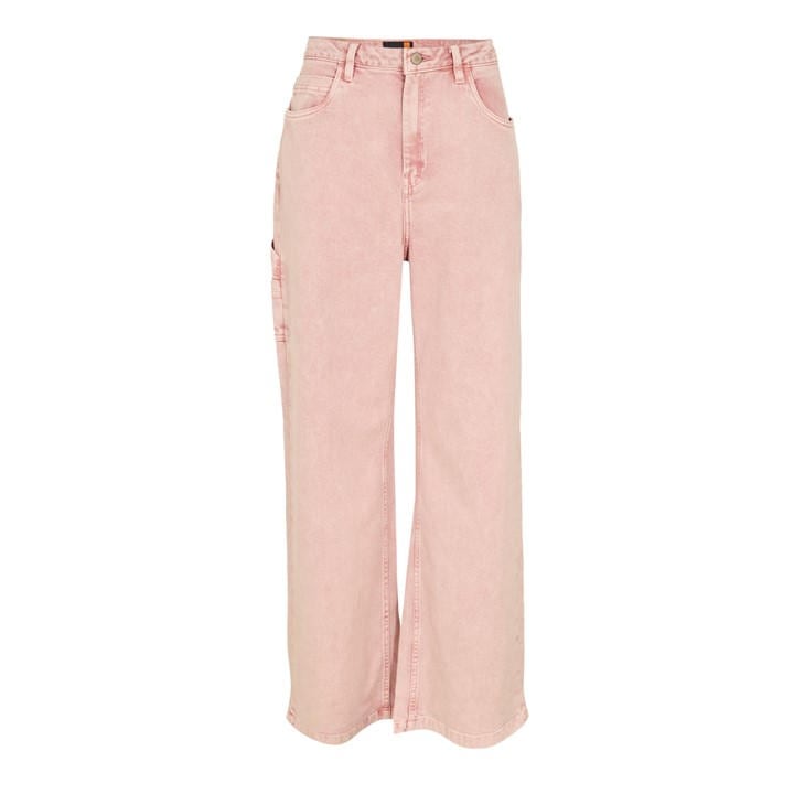 Timberland Women's Pink Carpenter Pants Peach Wash Straight Leg Jeans in Size 25, Sports Direct