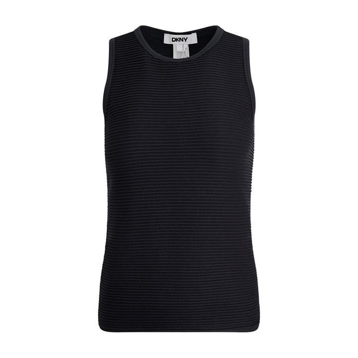 Dkny Women's Black Tank Vest in Size 12, Sports Direct