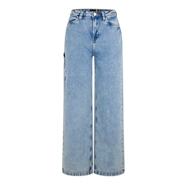 Timberland Women's Blue Denim Carpenter Straight Leg Jeans in Size 27, Sports Direct
