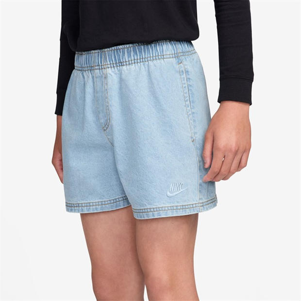 Lt Armory Blue - Nike - Unisex Kids' Denim Shorts