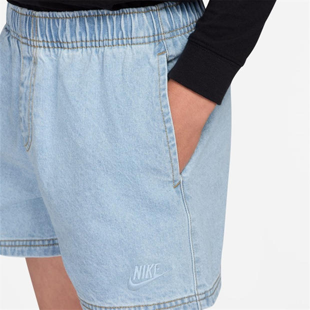 Lt Armory Blue - Nike - Unisex Kids' Denim Shorts