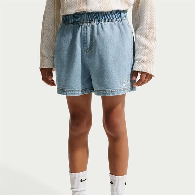 Lt Armory Blue - Nike - Unisex Kids' Denim Shorts