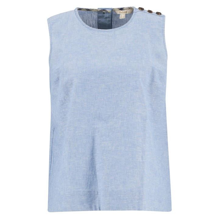 Barbour Women's Blue Tank Vest in Size 10, Sports Direct