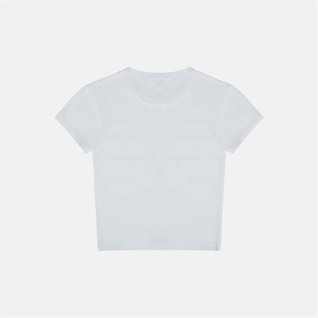 Coffee - Jack Wills - Women's Graphic Cotton Short Sleeve Crew Neck Print Crop Top