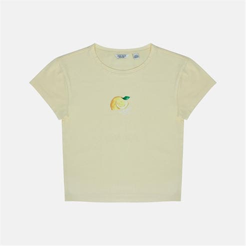 Jack Wills - Women's Graphic Cotton Short Sleeve Crew Neck Print Crop Top