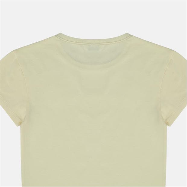 Lemon - Jack Wills - Women's Graphic Cotton Short Sleeve Crew Neck Print Crop Top