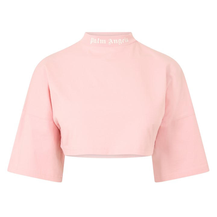 Palm Angels Women's Pink Crop Top in Size 8, Sports Direct
