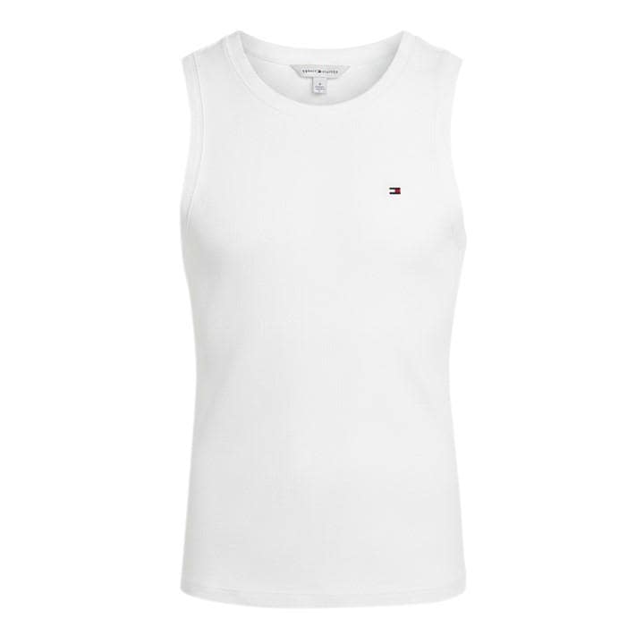 Tommy Hilfiger Women's White Tommy Slim Cody Vest Ld62 in Size 12, Sports Direct