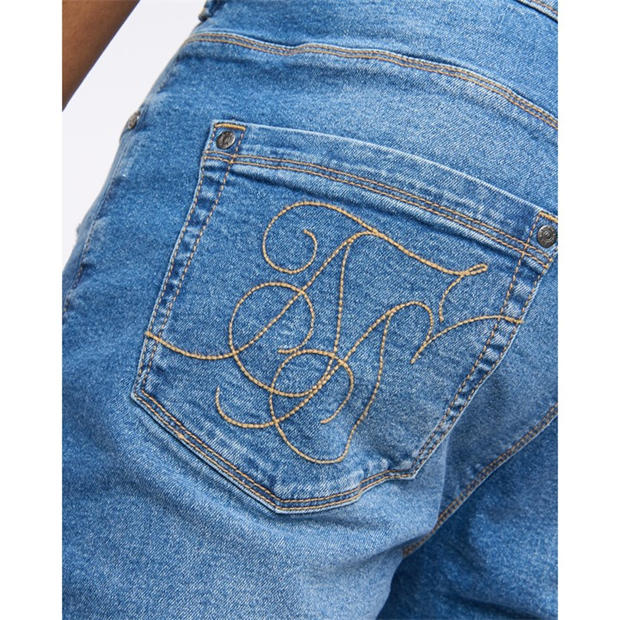 Heavy Wash Blue - SikSilk - Men's Skinny Jeans