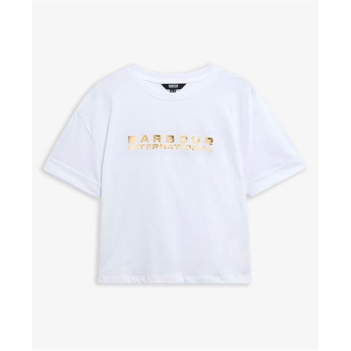 International  Women's  Cropped Crop Top, Football by Barbour  in Size 14, Sports Direct