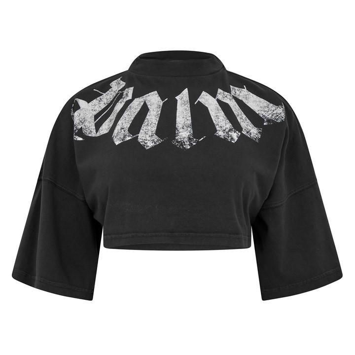 Palm Angels Women's Black Crop Top in Size 10, Sports Direct