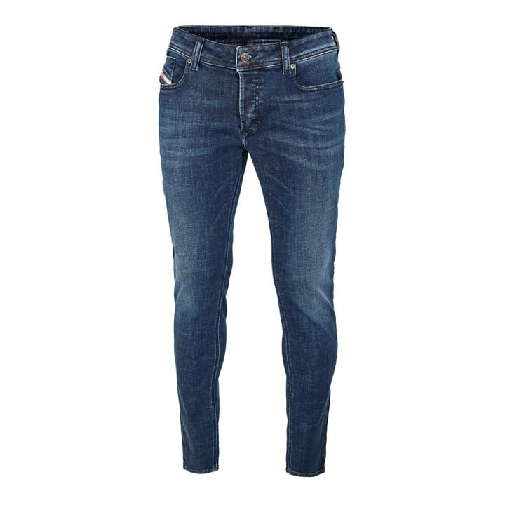 Diesel Men's Blue Straight Leg Jeans in Size M, Sports Direct