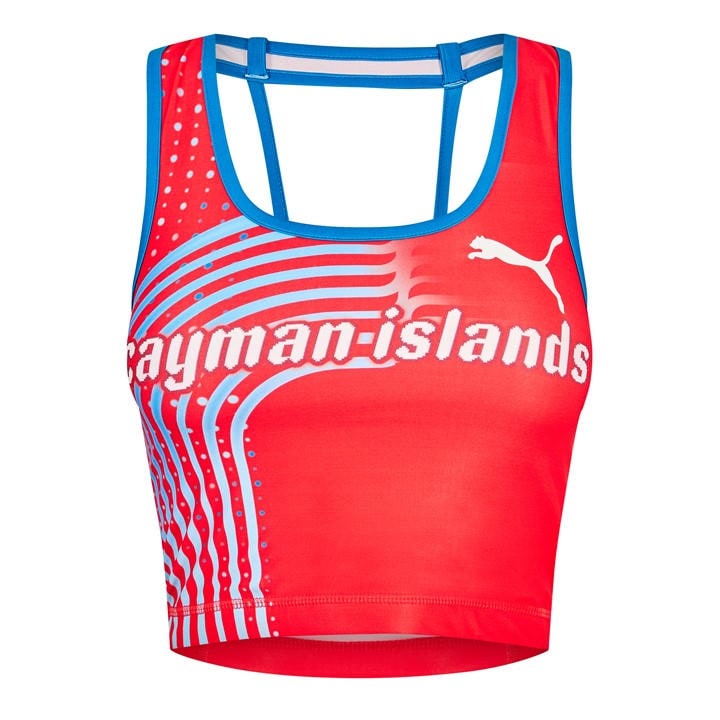 Puma Women's Red (5) Crop Top Vest in Size 8, Sports Direct