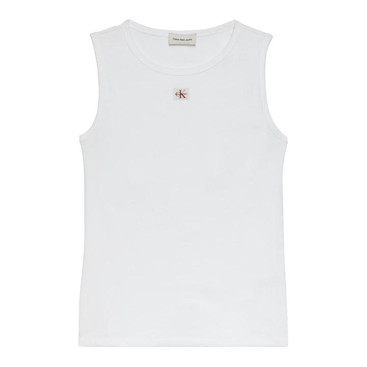 Calvin Klein Jeans Women's White Tank Vest in Size 10, Sports Direct