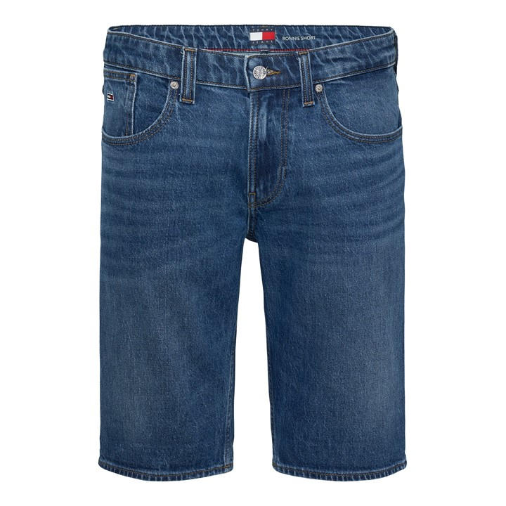 Tommy Jeans Men's Blue Tj Ronnie Denim Shorts in Size L, Sports Direct