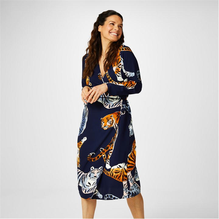 Biba Women's  Kimono Wrap Dress in Size 8, Sports Direct