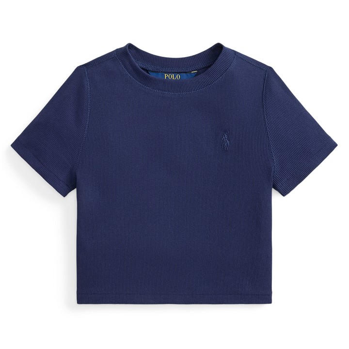 Polo Ralph Lauren Girls Blue Kids' Crop Top in Size 8 - 9 Years, Sports Direct