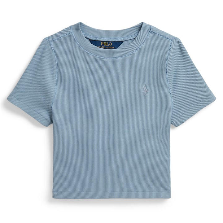 Polo Ralph Lauren Girls Blue Kids' Crop Top in Size 11 - 12 Years, Sports Direct