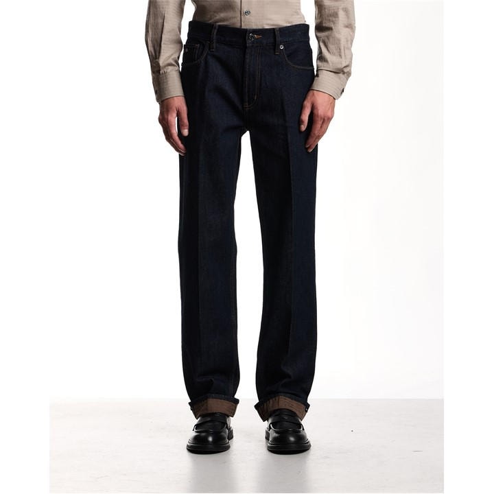 Emporio Armani Men's Blue 5 Pockets Pant in Size 34 R, Sports Direct