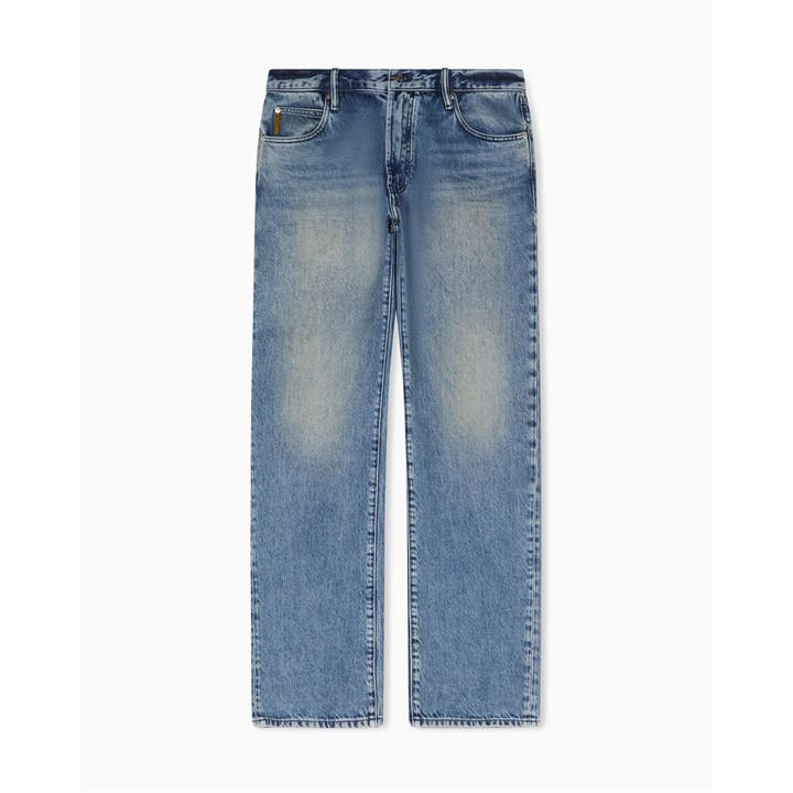 Emporio Armani Men's Blue 5 Pockets Pant in Size 34 R, Sports Direct