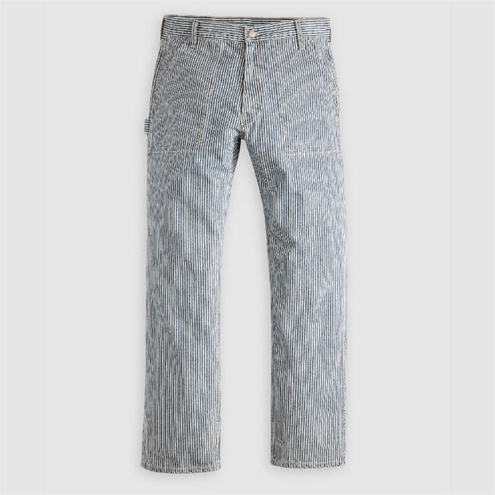 Levis Men's Blue Relaxed Utility Straight Leg Jeans in Size L, Sports Direct