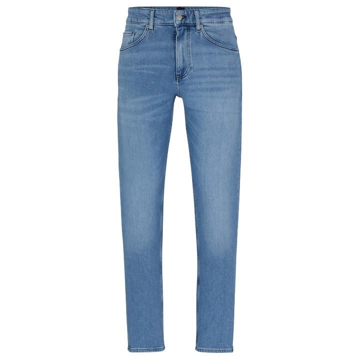 Boss Men's Blue Taber Straight Leg Jeans in Size 35W XL, Sports Direct
