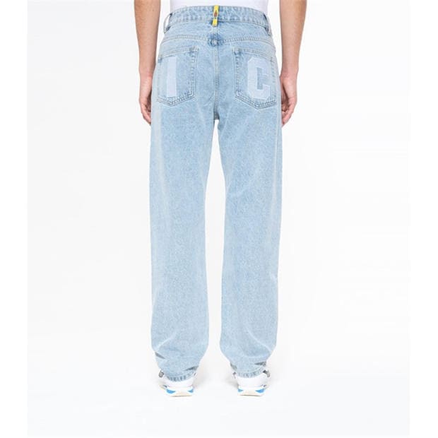 Heavy Wash Blue - ICECREAM - Mens Run Dog Straight Leg Jeans
