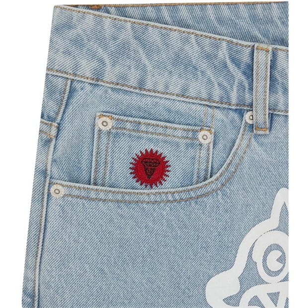Heavy Wash Blue - ICECREAM - Mens Run Dog Straight Leg Jeans