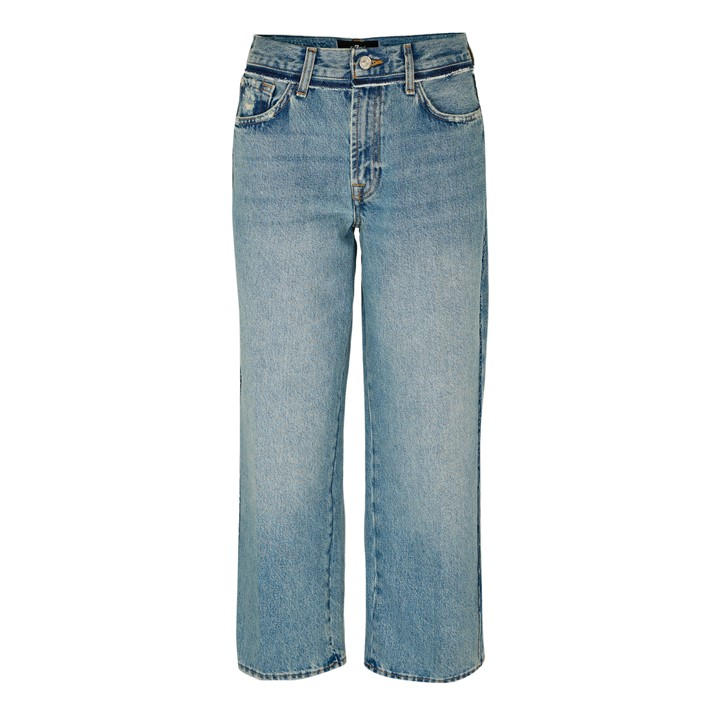 7 For All Mankind Women's Blue Straight Leg Jeans in Size XL, Sports Direct