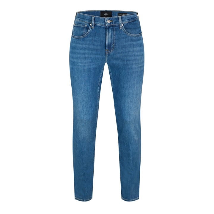 7 For All Mankind Men's Blue Straight Leg Jeans in Size 30 R, Sports Direct