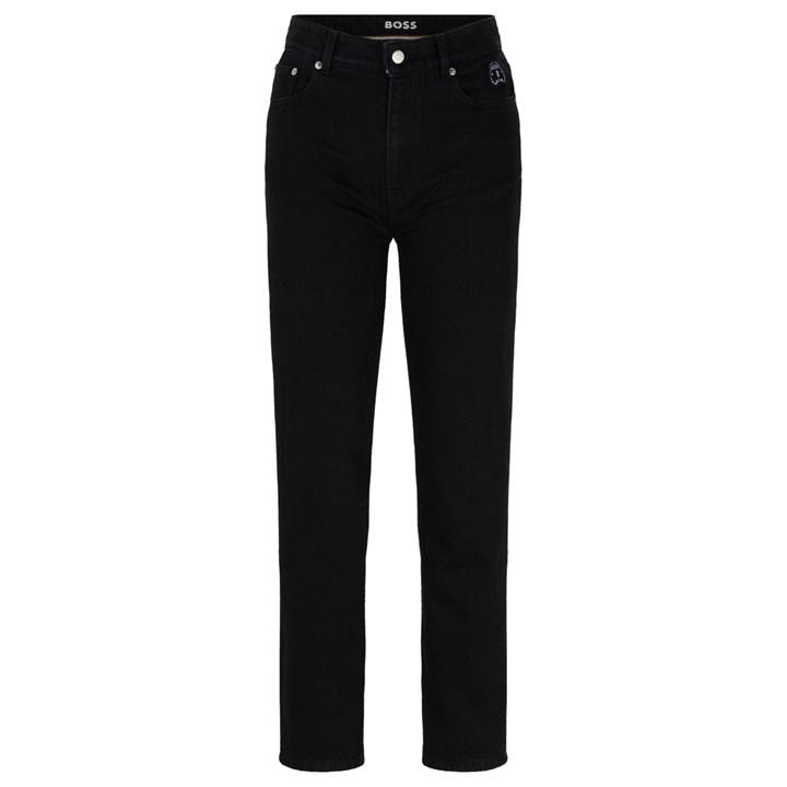 Boss Straight Cropped Jeans Black 26 L32