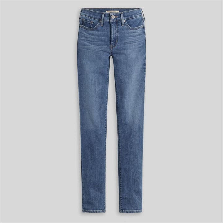 Levis Women's Blue Shaping Straight Leg Jeans in Size 31 R, Sports Direct