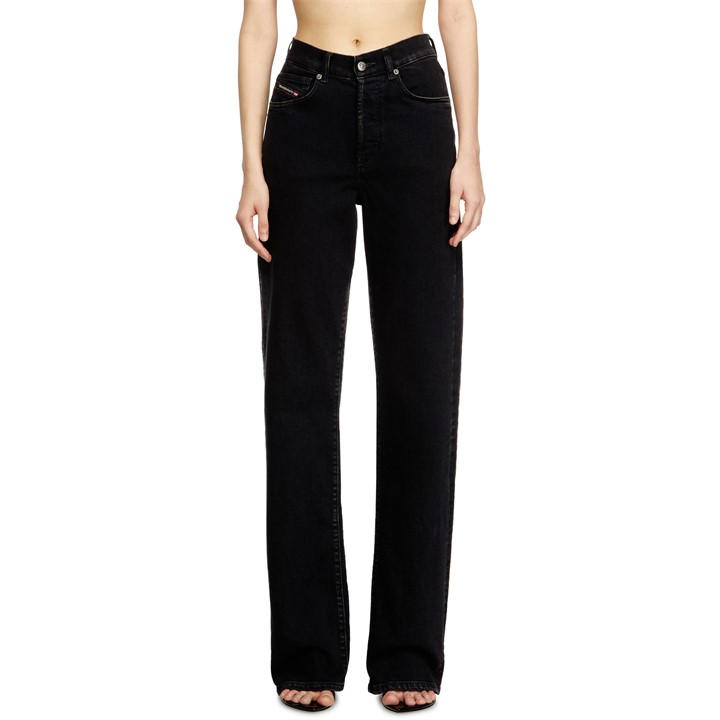 Diesel Women's Black Straight Leg Jeans in Size 12, Sports Direct