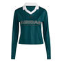 Aurora Ivy/Wht - adidas - Tiro Womens Polo Long-Sleeve T-Shirt