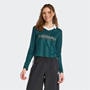 Aurora Ivy/Wht - adidas - Tiro Womens Polo Long-Sleeve T-Shirt