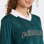 Aurora Ivy/Wht - adidas - Tiro Womens Polo Long-Sleeve T-Shirt