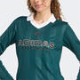 Aurora Ivy/Wht - adidas - Tiro Womens Polo Long-Sleeve T-Shirt