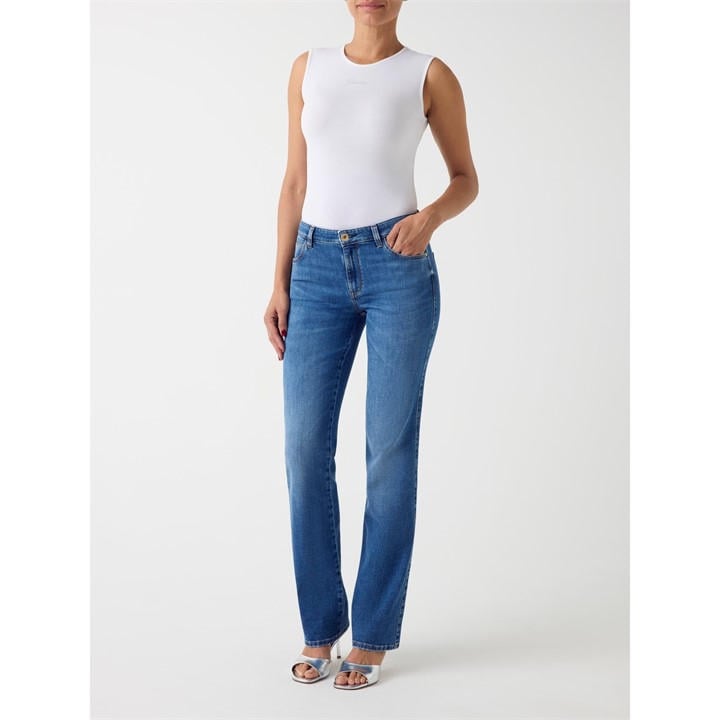 Guess Women's Blue Sexy Straight Leg Jeans in Size 26, Sports Direct