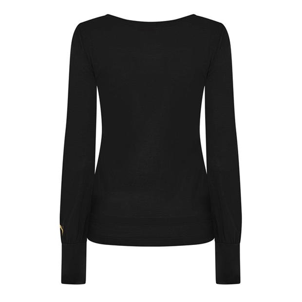 Black - Puma - Ls Graphic Top Womens