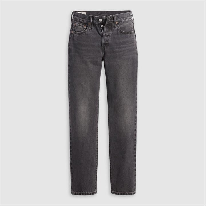 Levis Women's Grey 501 Straight-F in Size 28 S, Sports Direct