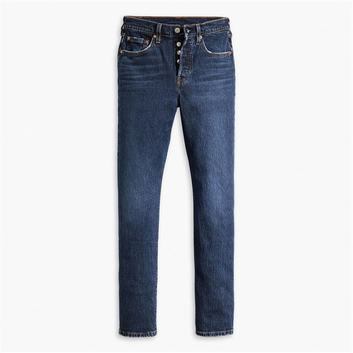 Levis Women's Blue 501 Straight-F in Size 28 S, Sports Direct