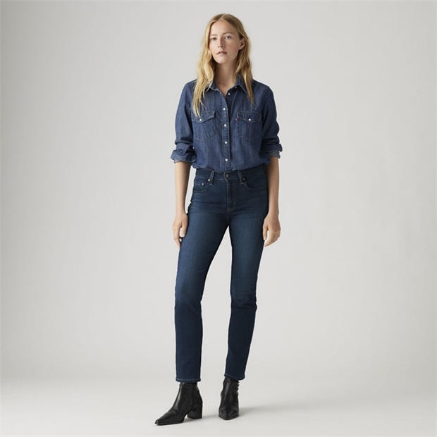 Blue Swell - Levis - Levis 724 High Rise Straight Blue Sw