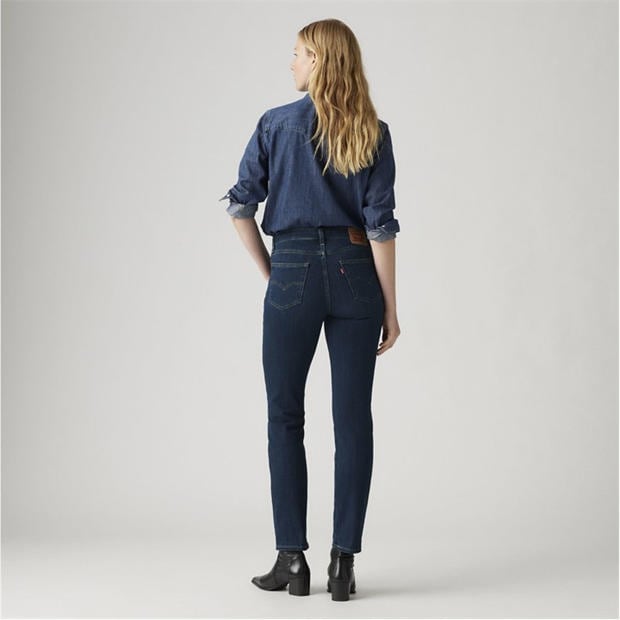Blue Swell - Levis - Levis 724 High Rise Straight Blue Sw
