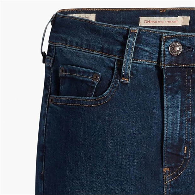 Blue Swell - Levis - Levis 724 High Rise Straight Blue Sw