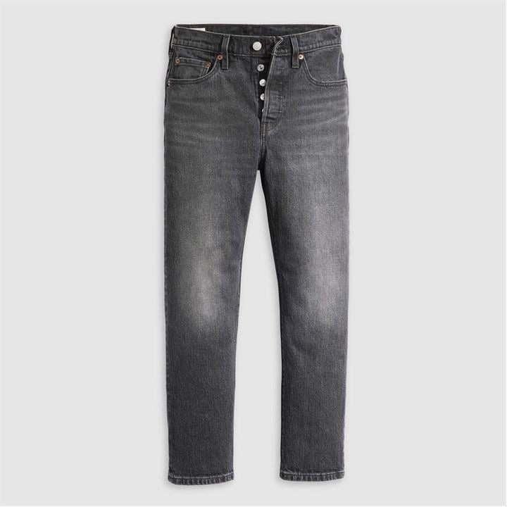 Levis Women's Grey 501 Crop Long Live The Queen in Size 29 L26, Sports Direct